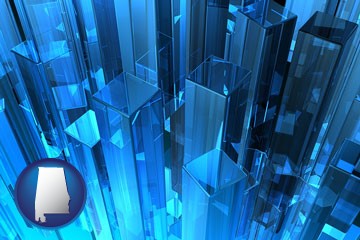 a 3d digital imaging sample - with Alabama icon