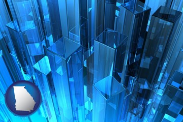 a 3d digital imaging sample - with Georgia icon