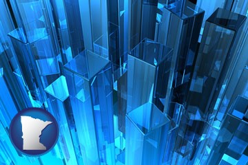 a 3d digital imaging sample - with Minnesota icon